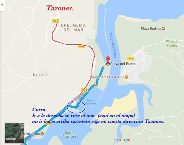 Playa Del Puntal I Villaviciosa Primera Linea Playa المظهر الخارجي الصورة